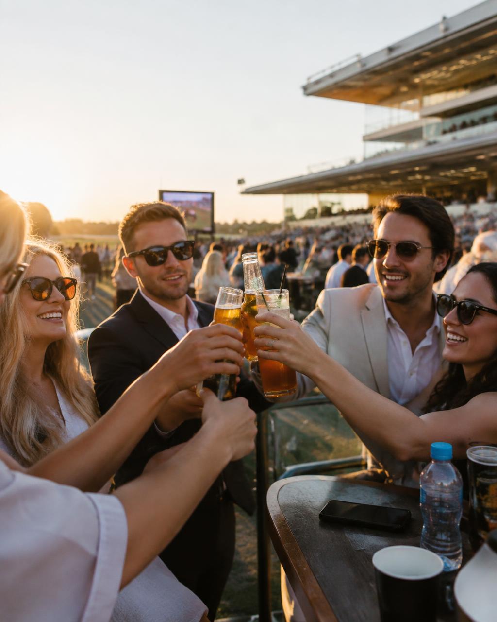 Raceday style at the track